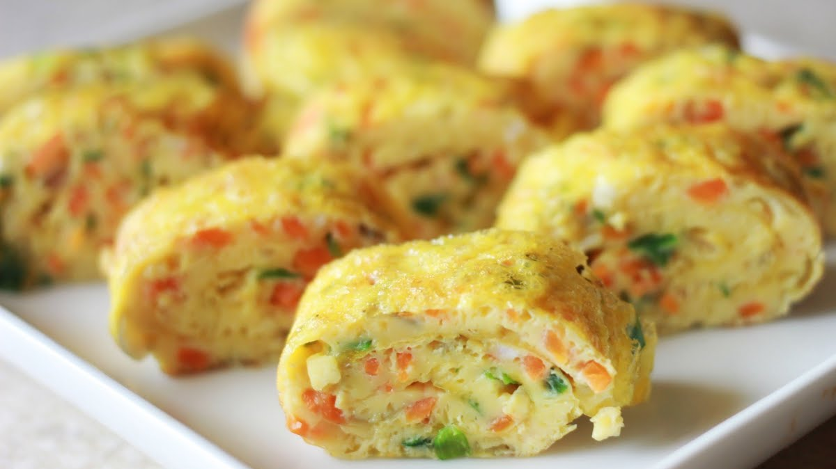 Telur Dadar Gulung Isi Sayur
