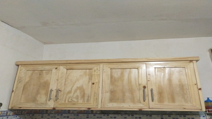 Rak Gantung dapur Kayu Natural