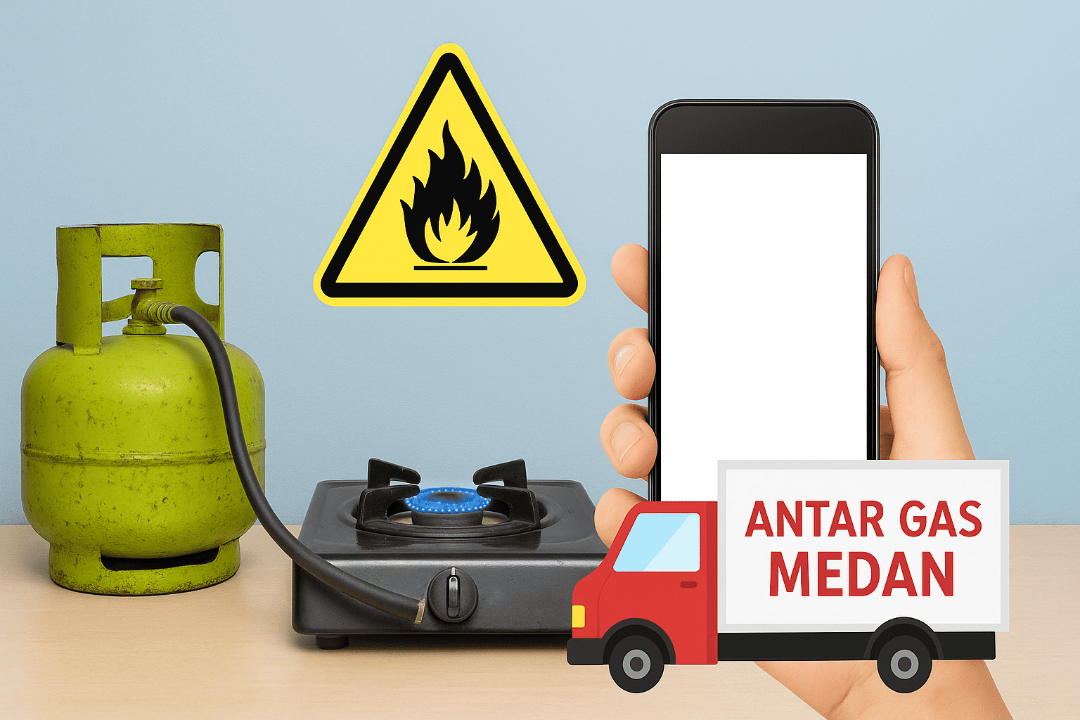 Keamanan tabung gas LPG dan layanan Antar Gas Medan cepat aman terpercaya