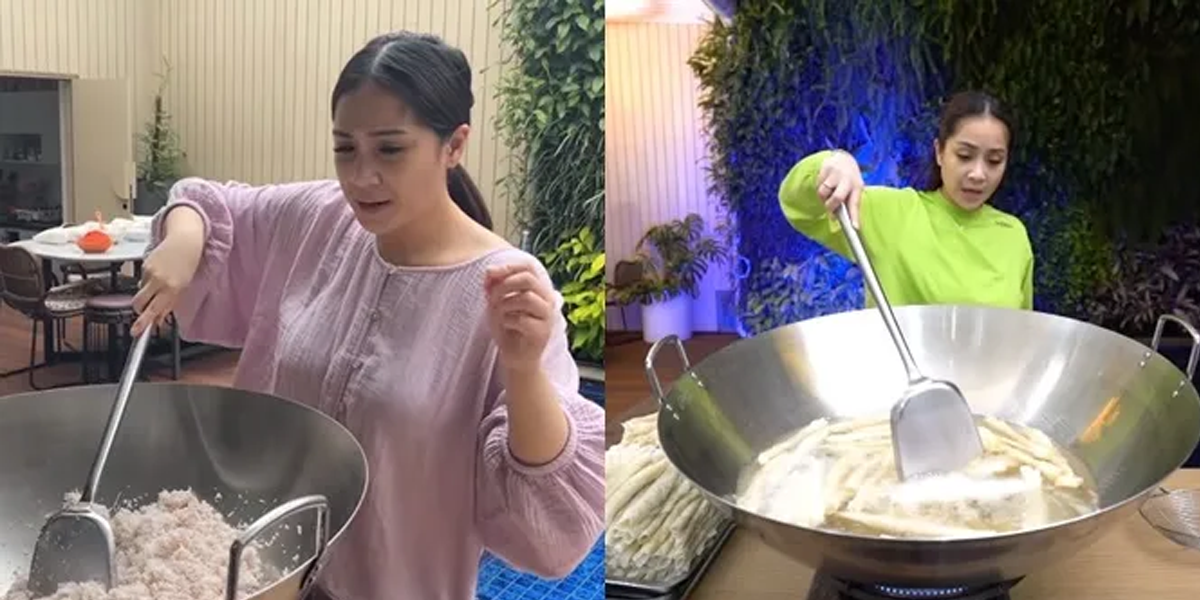 Nagita Slavina rajin memasak di rumah untuk menjaga gizi anak dan menghemat pengeluaran dengan dukungan layanan Antar Gas Medan.